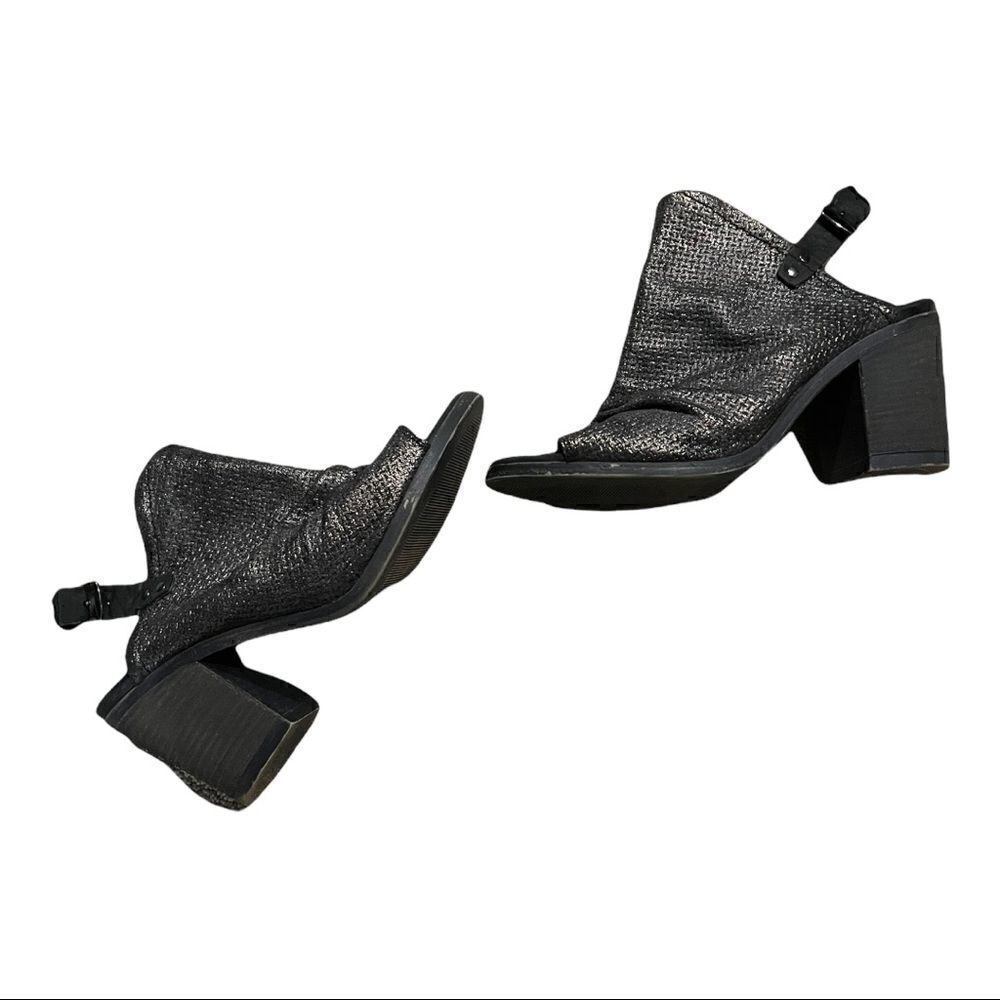 Unity In Diversity Fretia Heel Size 39 Rainbow Metallic Mules